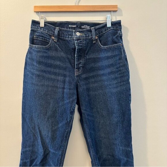 old Navy High-Rise Slouchy Straight jeans with Secret-Slim Pockets  size 4 - Picture 4 of 9